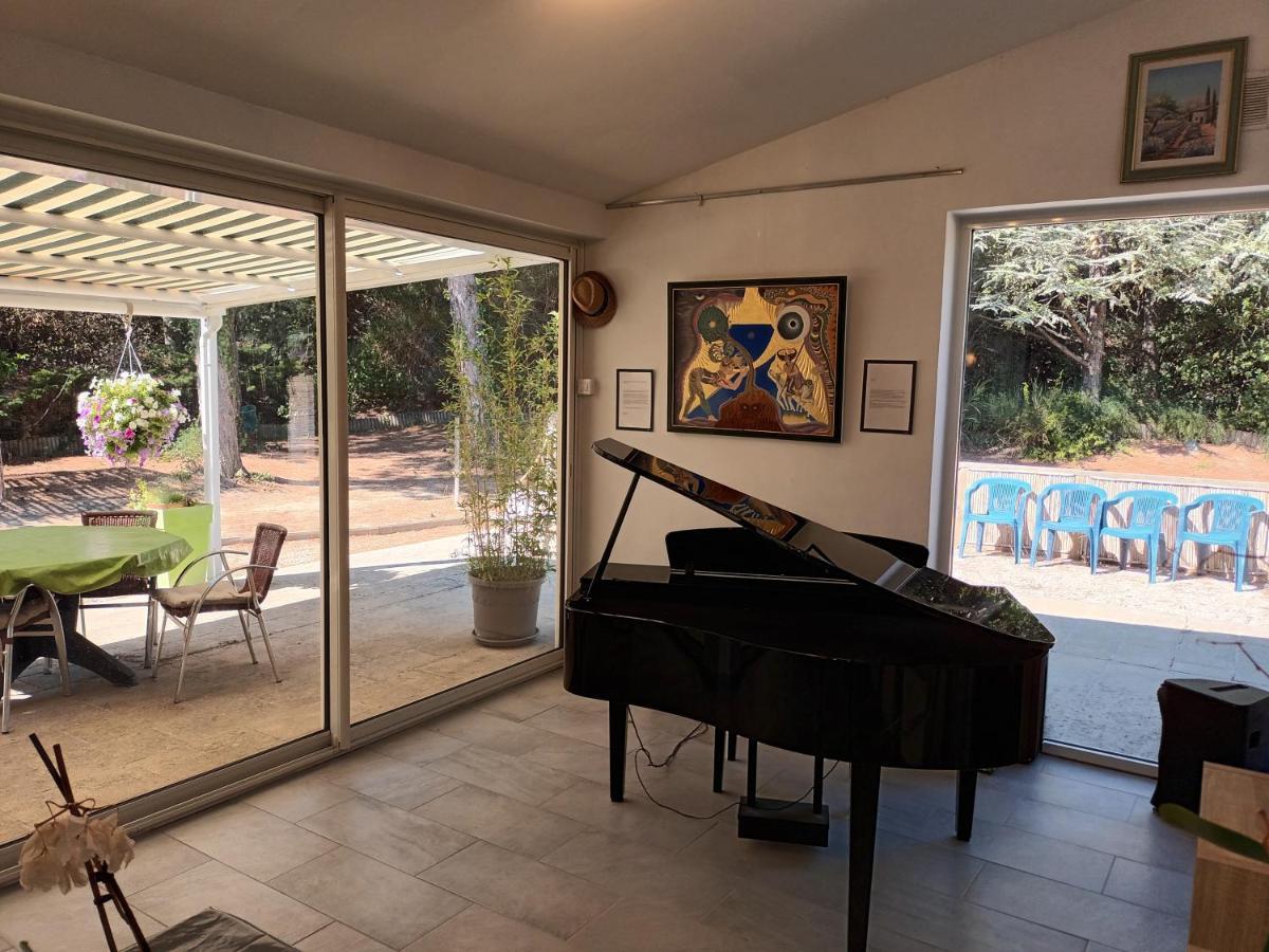 Chalet Banane Devant Piscine, A 6Km Du Festival De Piano De La Roque D'Antheron Rognes Екстер'єр фото